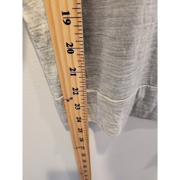 Eileen Fisher Blouse Silk Blend Gray Sz S Dolman Sleeve, Cuff Wrist And Waist - Picture 8 of 9